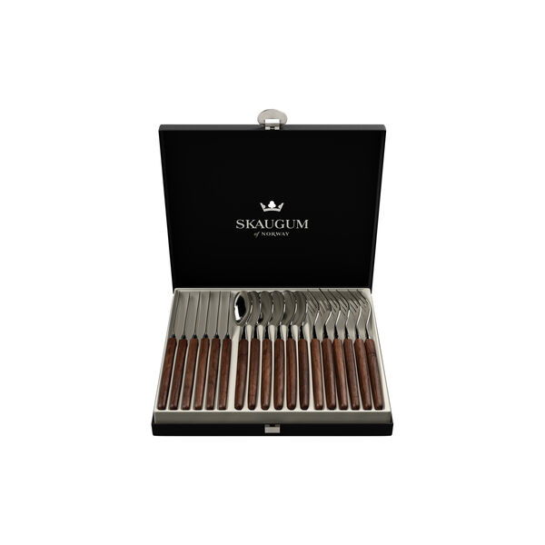 Gavesett 18 deler, kebony, Skaugum of Norway