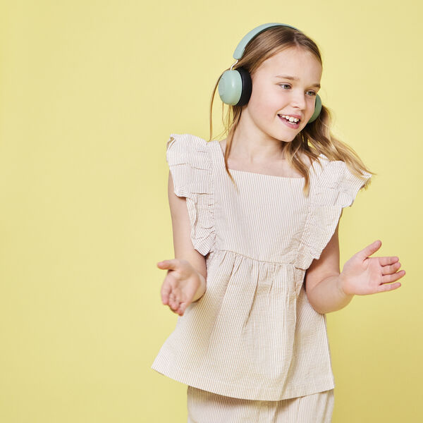 Buzz Safe Audio ANC h&oslash;retelefoner, dusty green, Kreafunk