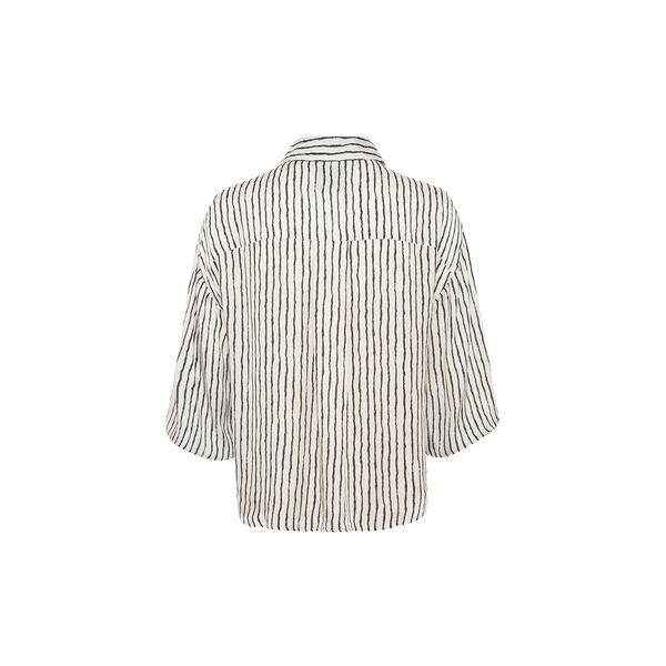 MelissaMW Shirt, snow white w. black stripe, My Essential Wardrobe