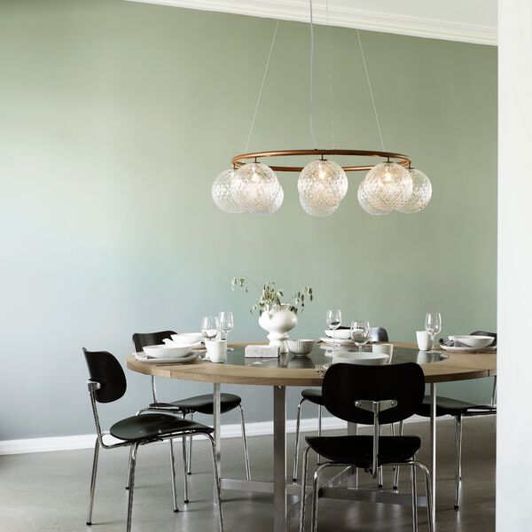 Miira 8 Circular Pendant,  dark bronze/optic clear, Nuura