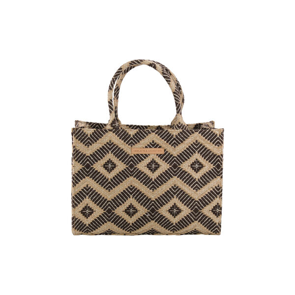 La Rambla Big Tote, coffee chicory, Luna Moon