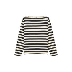 Soft Single Silke Tee LS, black/vanilla ice, Mads Nørgaard