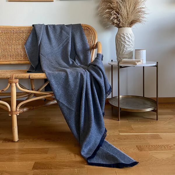 Skyfall pledd, dark blue, ELVANG