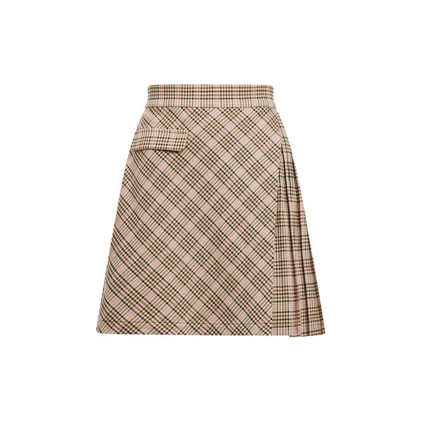 Gina Checks Skirt, pink check, French Connection