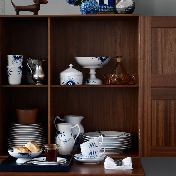 Bl&aring; Mega Riflet kanne, 38 cl, Royal Copenhagen