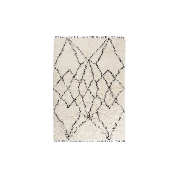 Ruffle gulvteppe, black, Linie Design