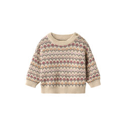 Jacquard Pullover Harlow, 3191 offwhite, Wheat
