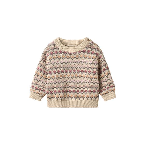 Jacquard Pullover Harlow, 3191 offwhite, Wheat