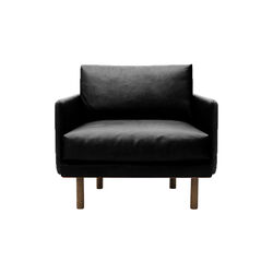 Emo lenestol, SemiAni Black/røkt eik, Bruunmunch Furniture