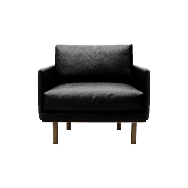 Emo lenestol, SemiAni Black/røkt eik, Bruunmunch Furniture