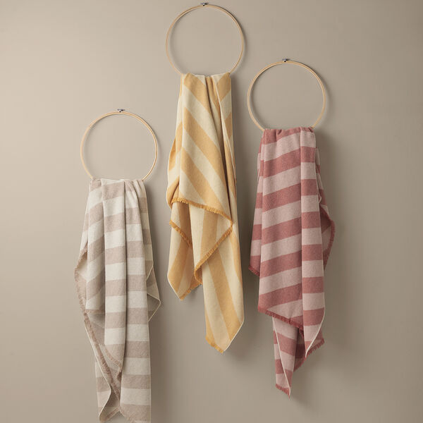 Fishbone pledd, camel, ELVANG