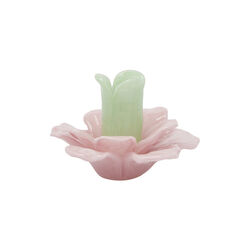 Blomst lysholder, green pink, EDG