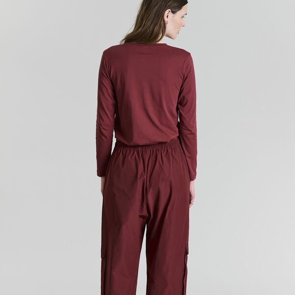 Osaka organic cotton Blouse, maroon, BITTE KAI RAND