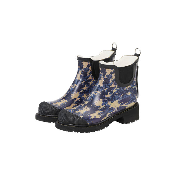 Short Rubber Boot | Beige Butterfly | Gummist&oslash;vel, Ilse Jacobsen Hornb&aelig;k