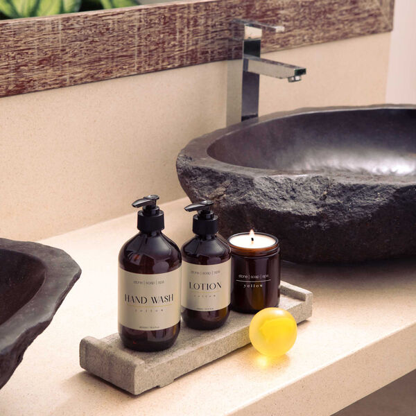 Lotion, yellow, Stone Soap Spa