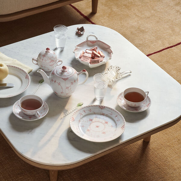 Korall Riflet Halvblonde tallerken &Oslash; 22 cm, Royal Copenhagen