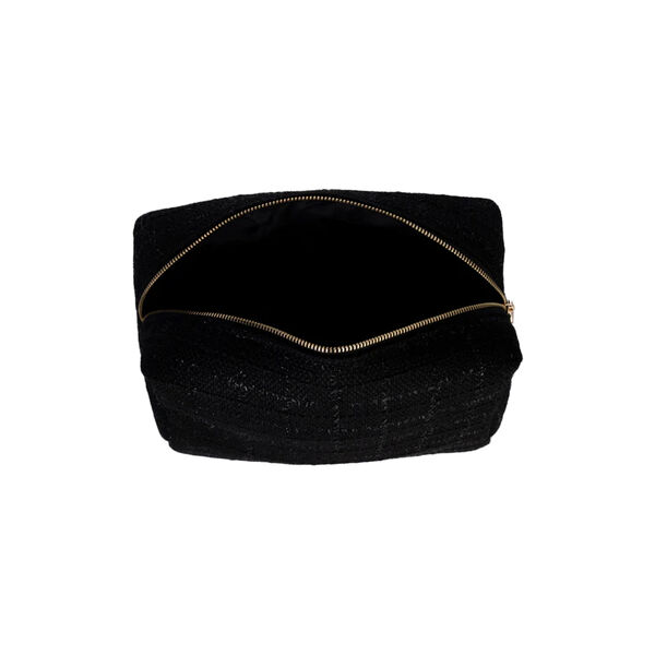 Tweed Make-Up Pouch Large, black, DARK department