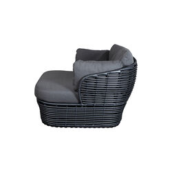 Basket loungestol inkl. putesett, graphite/grey, Cane-line