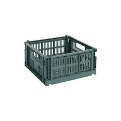 HAY Colour Crate Medium Square, dark green, HAY
