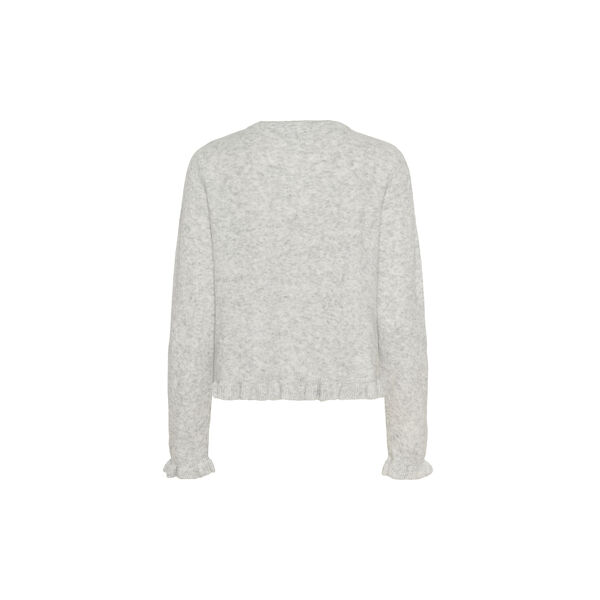 KBNoabelle Frill Cardigan, opal gray melange, Karen by Simonsen