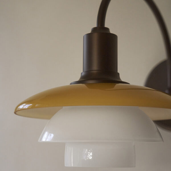 PH 2/2 Vegglampe Centenary Edition, amber/opal white, Louis Poulsen