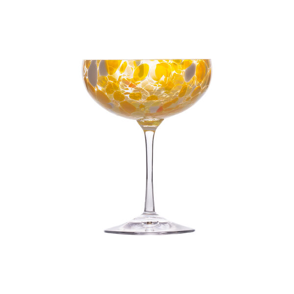 Swirl - champagneglass, gul, Magnor