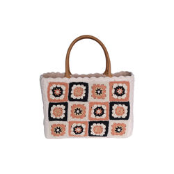 Las Dalias Mid Tote, sandstone, Luna Moon