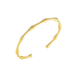 LUXE Polished Bamboo armb&aring;nd, 18k gold, Orelia