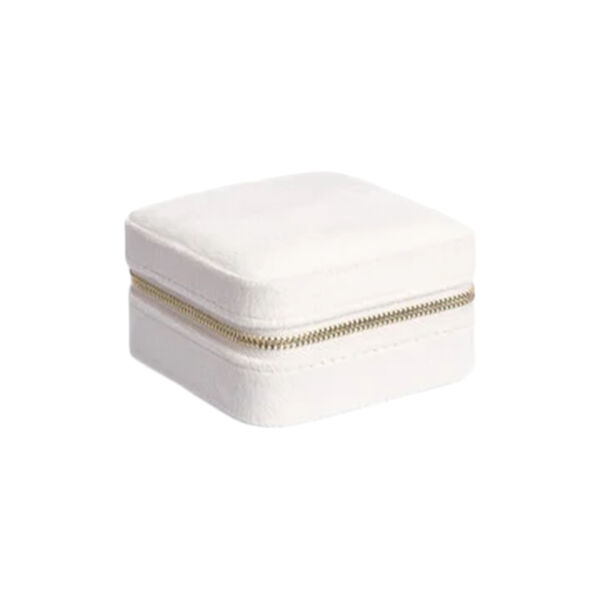 Velvet Jewellery Box Mini, off white, DARK department