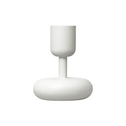 Nappula lysestake, hvit, Iittala