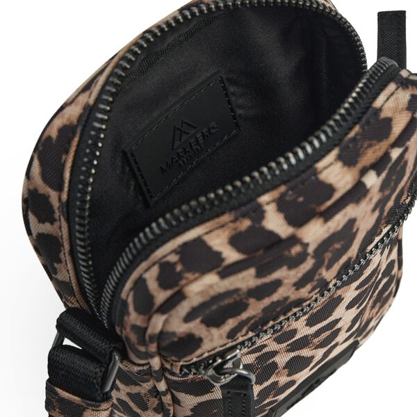 StateMBG Mini Crossbody-veske resirkulert, leopard, Markberg