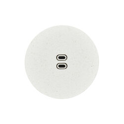 KLOSS USB C+C Rund, hvit betong, Kjaer + Loege