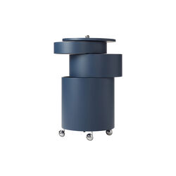 Barboy Side Table, glossy blue, Verpan