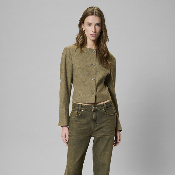 MWBilla Short blazer, amber melange MWBilla Short blazer, amber melange, My Essential Wardrobe
