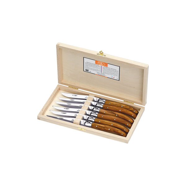 Jean Dubost Kniver med h&aring;ndtak og eske 2,5 mm 6 stk., Jean Dubost