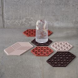 Triangles bordskåner, rose, Zone Denmark