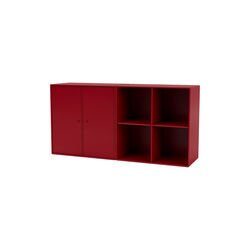 PAIR Klassisk bred skjenk, 165 beetroot, Montana Furniture