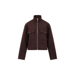 DOVER BOUCLE JACKET, indigo, French Connection