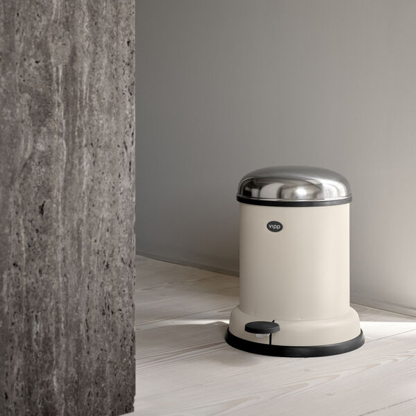 VIPP13 pedalbøtte, beige VIPP13 pedalbøtte, beige, Vipp