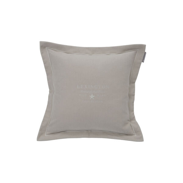 Hotel Velvet Sham med broderi, beige, Lexington