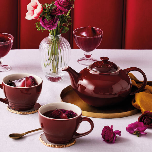 Jumbo kaffekopp, garnet, Le Creuset