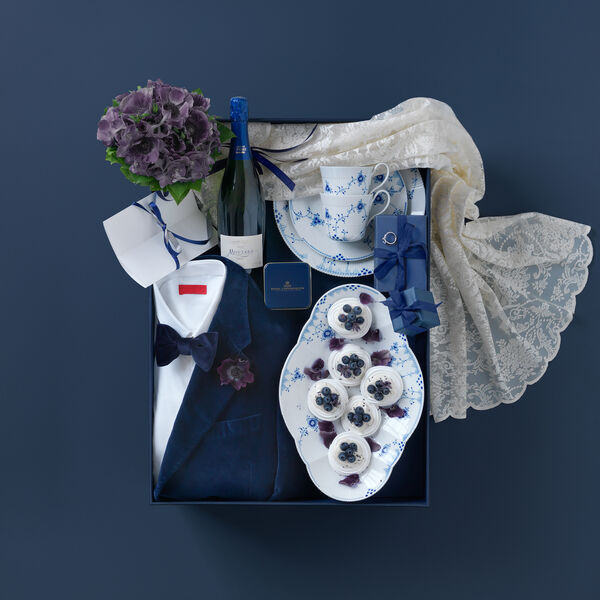 Bl&aring; Elements fat 49 cm, Royal Copenhagen