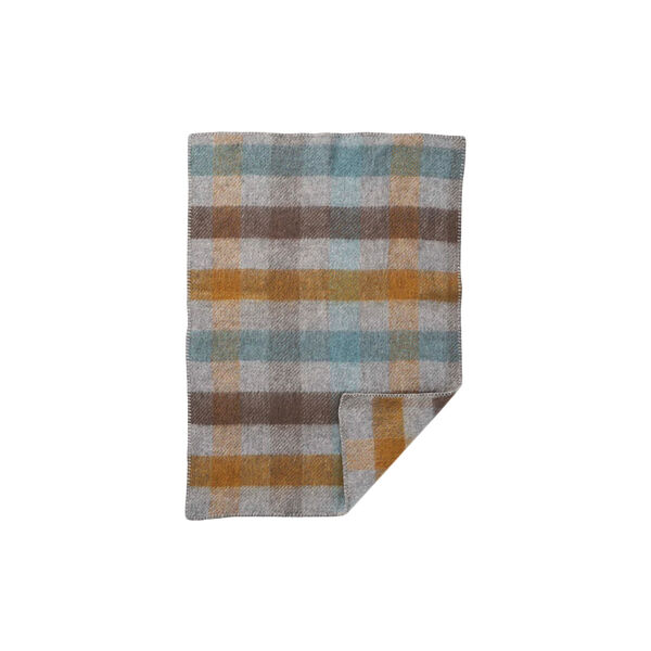 Gotland multi baby pledd, multi turquoise, Klippan Yllefabrik