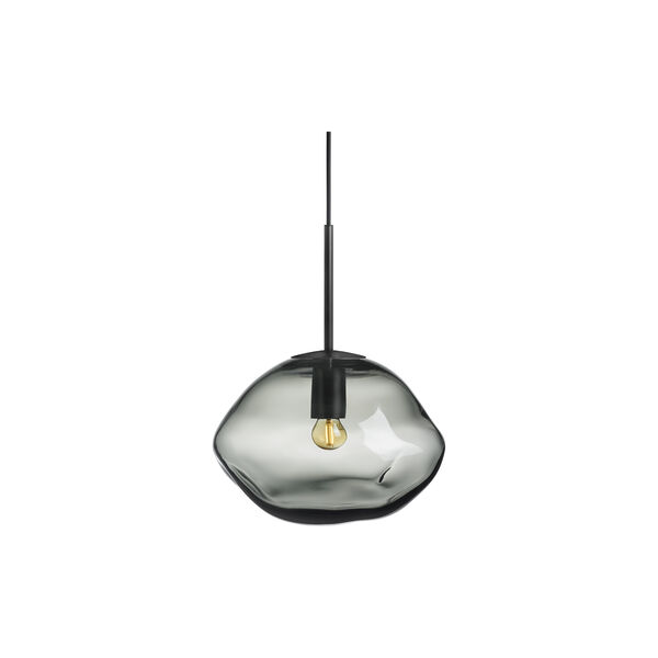 Crystal Stone 300 mm, lys røkgrå, Hadeland Glassverk