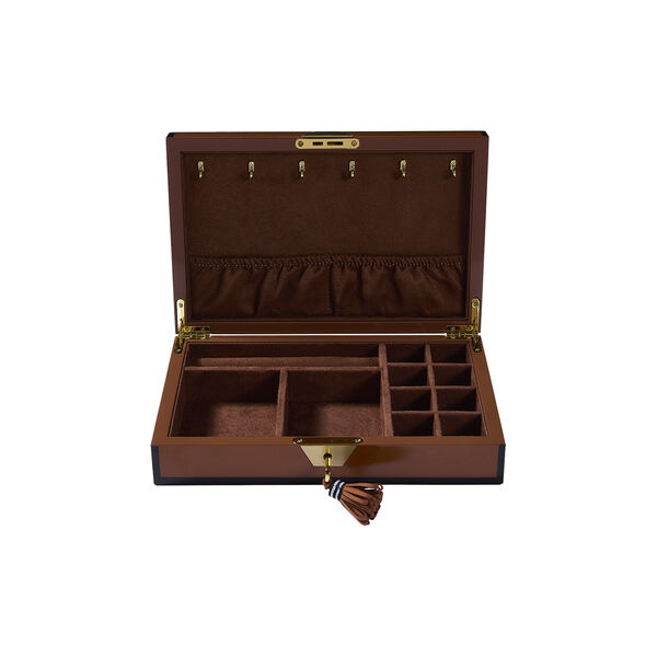 Zebra Lacquer Smykkeskrin, brun, Jonathan Adler