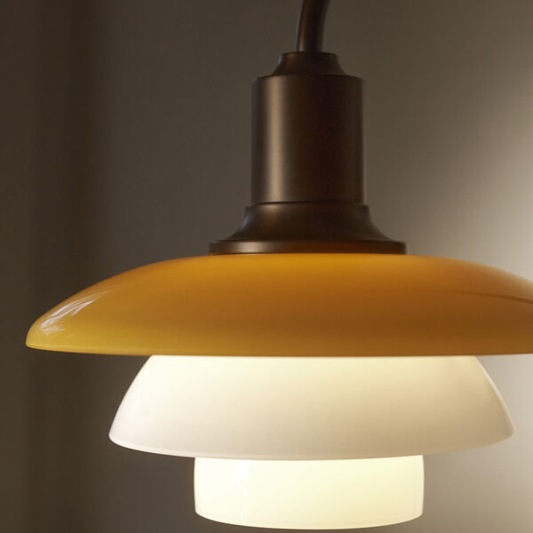 PH 2/2 Vegglampe Centenary Edition, amber/opal white, Louis Poulsen