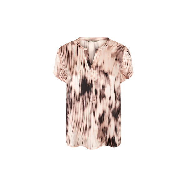 Blaine Top, pale rose/black print, PBO