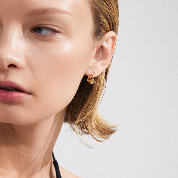 TRUST &oslash;reringer small, gullbelagt, Pilgrim