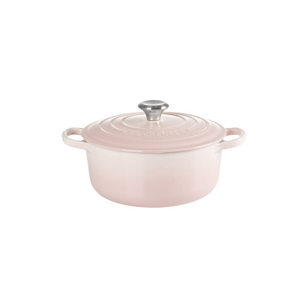 Signature st&oslash;pejern rund gryte &Oslash; 20 cm, shell pink, Le Creuset