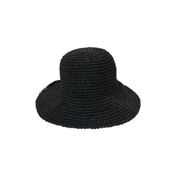 RAFFIA Hatt bred brem, black, Bella Ballou